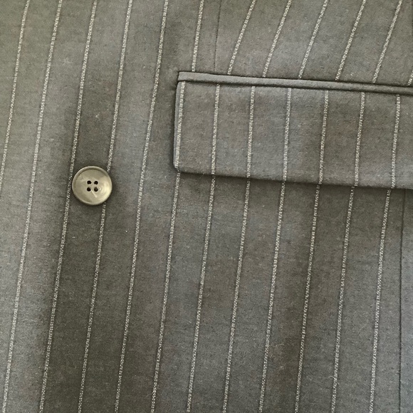 Selected Femme Double Breasted Blazer In Pinstripe Size 38 - Picture 10 of 11